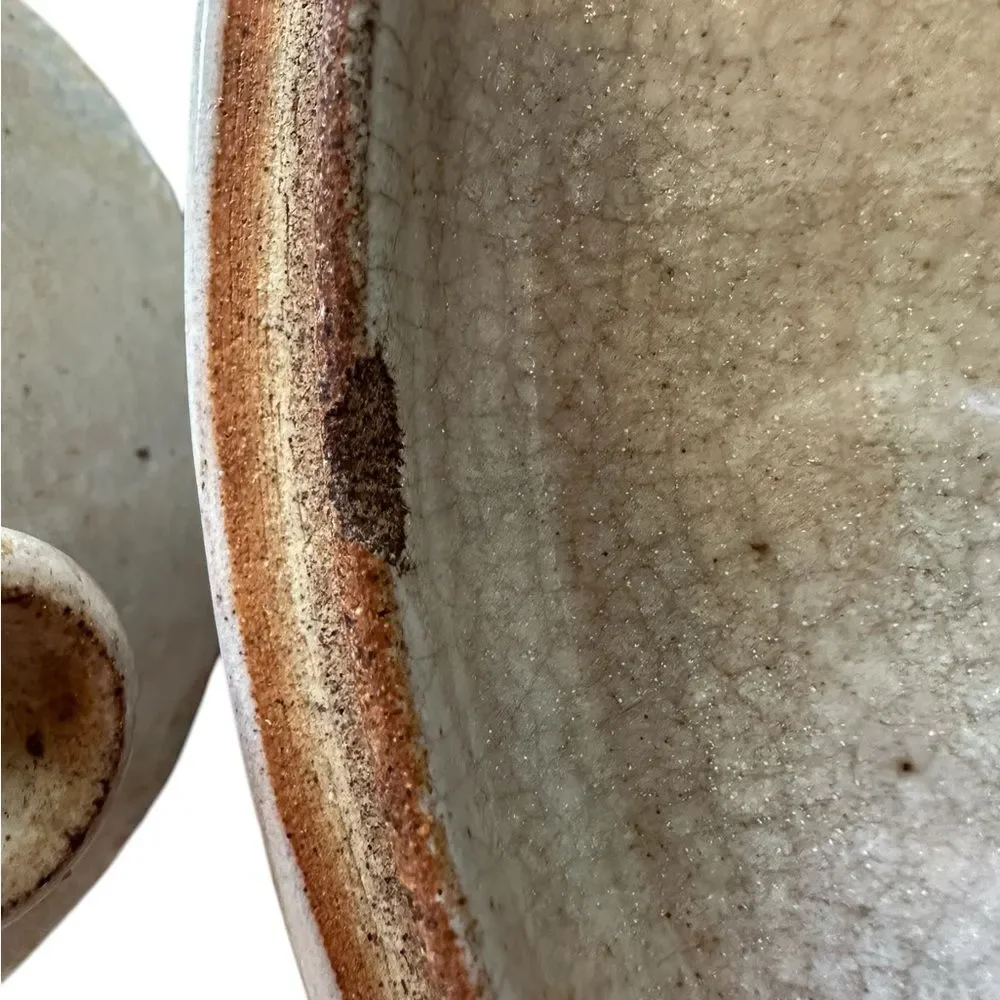 Vintage Stoneware Funnel Steam Pot